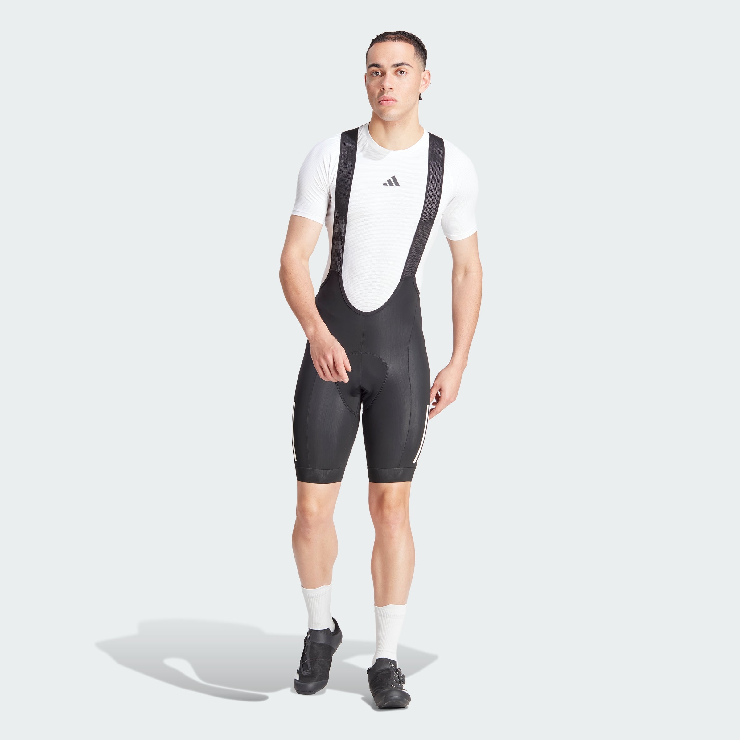Men's adidas Essentials 3-Stripes Padded Cycling Bib Shorts