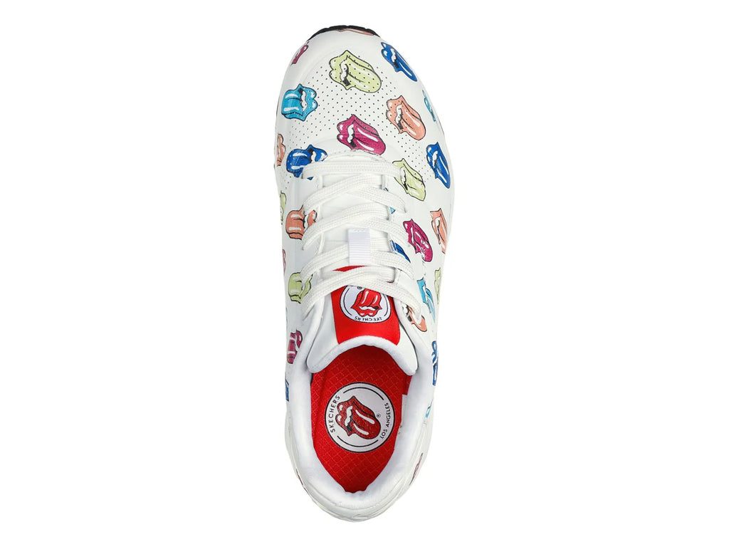 Tenis Skechers One X Rolling Stones Blanco Multicolor para Mujer