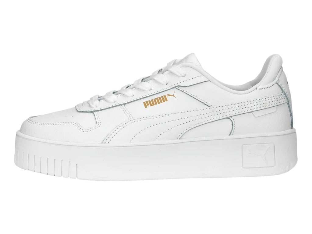 Tenis PUMA Carina Street Blancos con Oro para Mujer