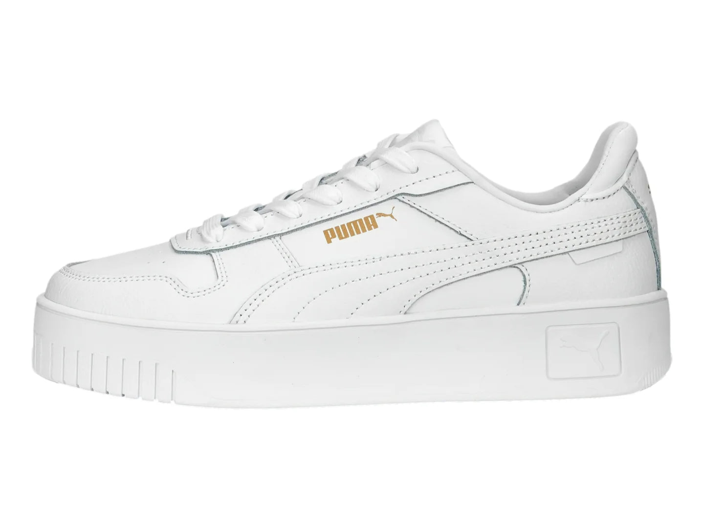 Tenis PUMA Carina Street Blancos con Oro para Mujer