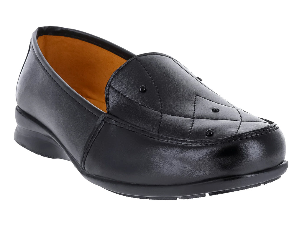 Zapatos Mocasines de Piel Negro Luna Rosa para Mujer