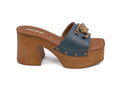 Sandalias Plataforma EFE Azul Mezclilla para Mujer