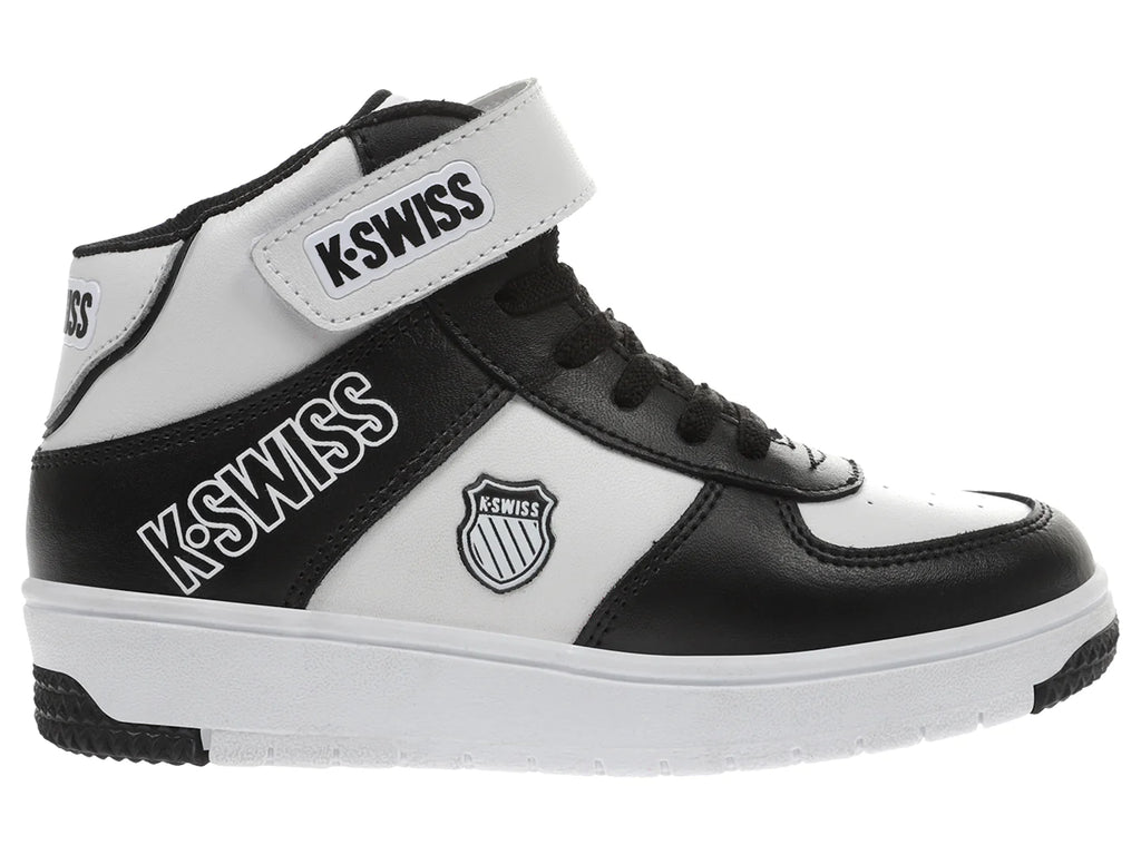 Tenis K SWISS Salt Mid Negro y Blanco para Niño