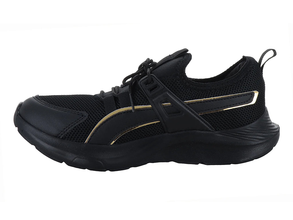 Tenis Andrax Negro con Oro para Mujer