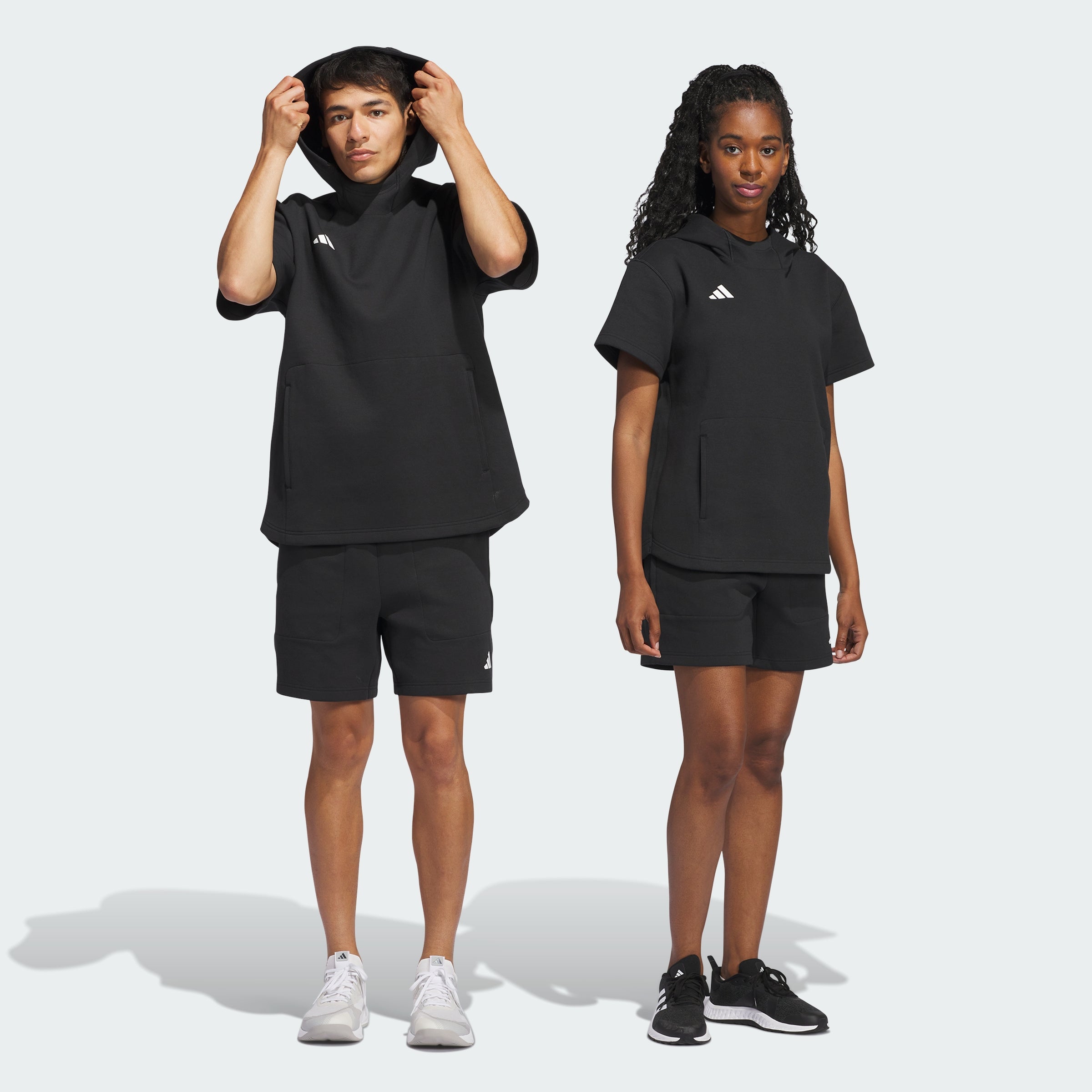 Men's adidas Dugout Short Sleeve Hoodie (Gender Neutral)