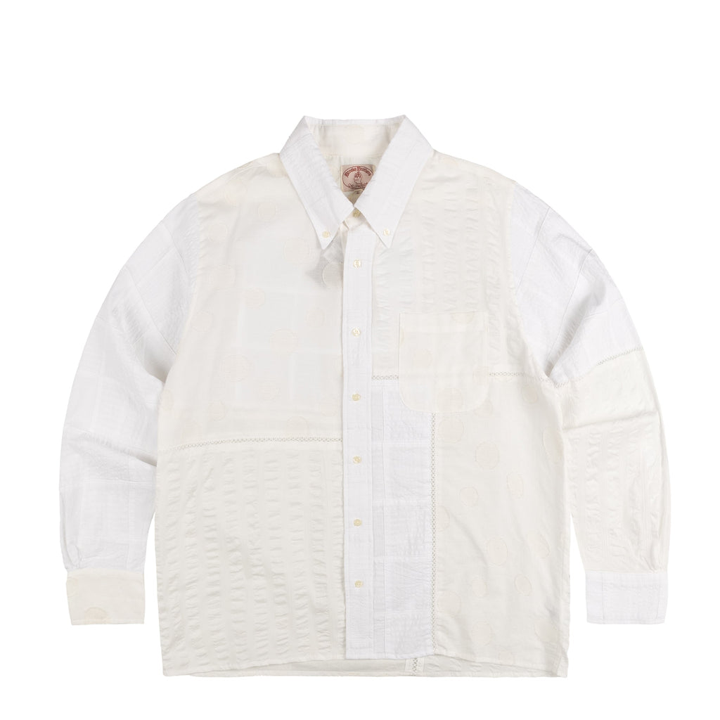 Brain Dead x Brooks Brothers Patchwork Oxford Button Up