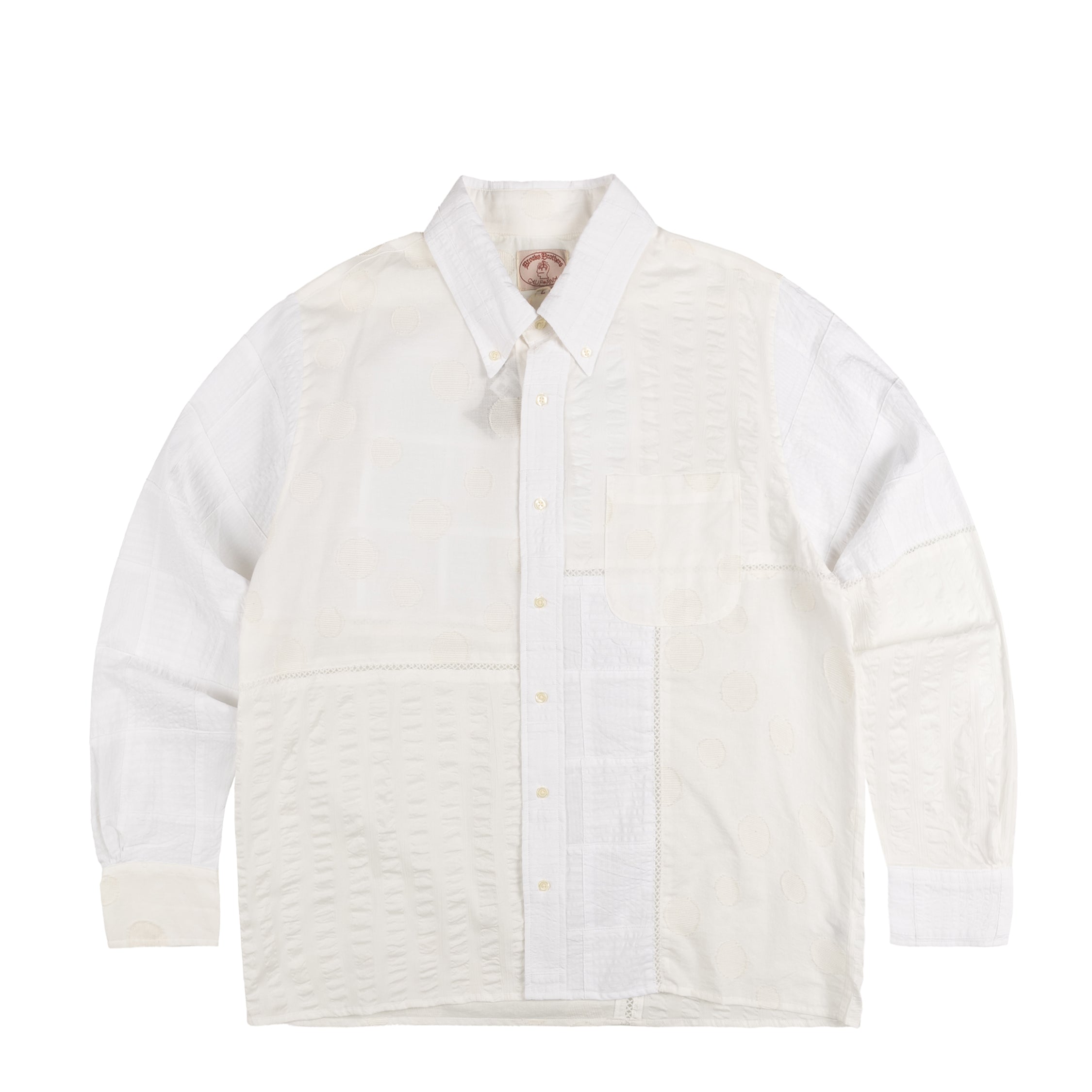 Brain Dead x Brooks Brothers Patchwork Oxford Button Up