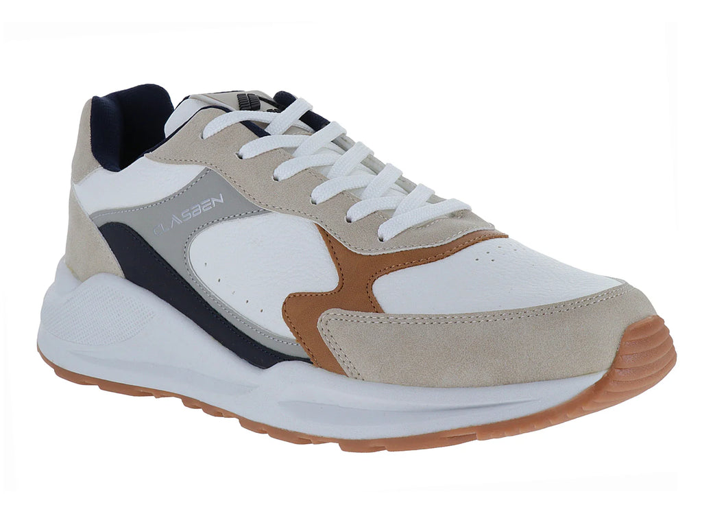 Tenis Clasben Tokio Blanco Beige para Hombre