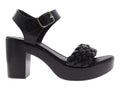 Sandalias de Tacón Luna Rosa Negro para Mujer