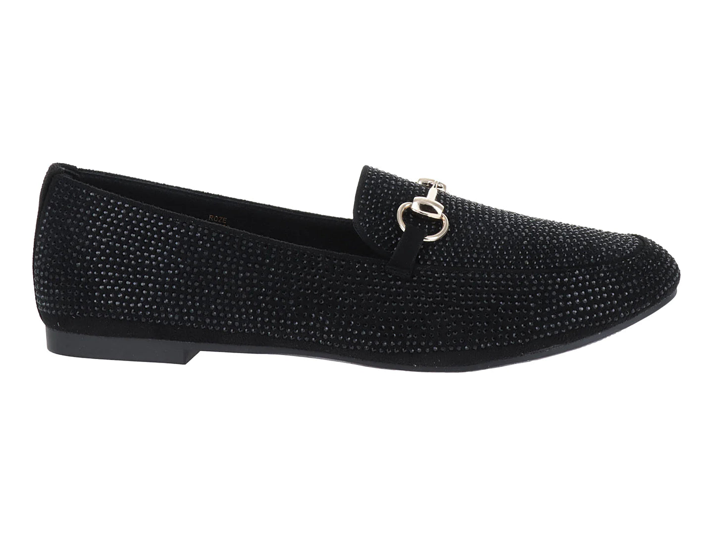 Zapatos Mocasines Roze Negros para Mujer