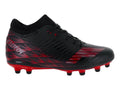 Tenis de Fútbol Furia Negro y Rojo para Niño