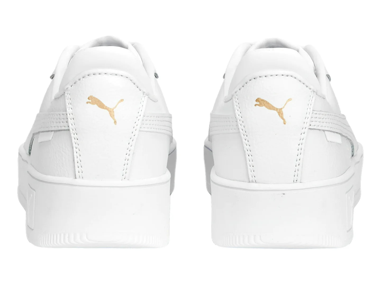 Tenis PUMA Carina Street Blancos con Oro para Mujer
