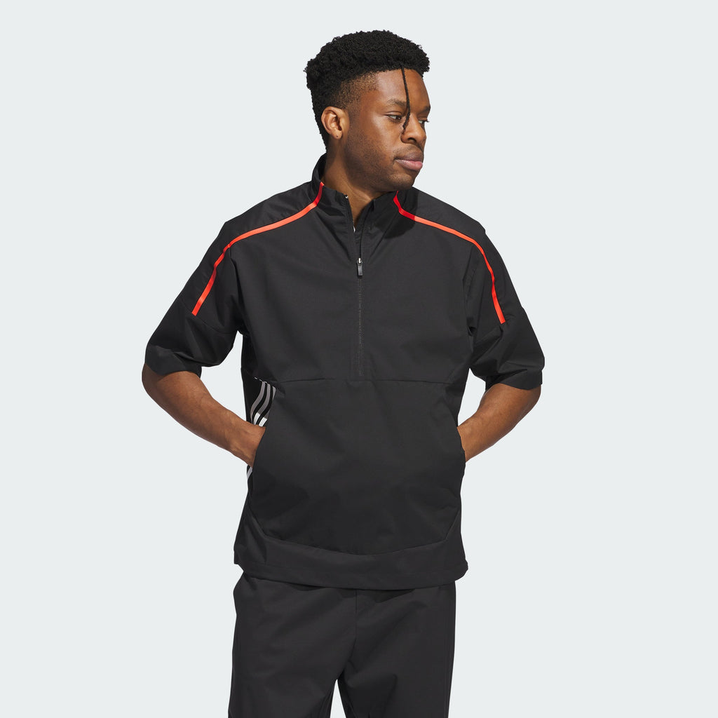 Men's adidas Core Provisional Short-Sleeve 1/2-Zip Jacket