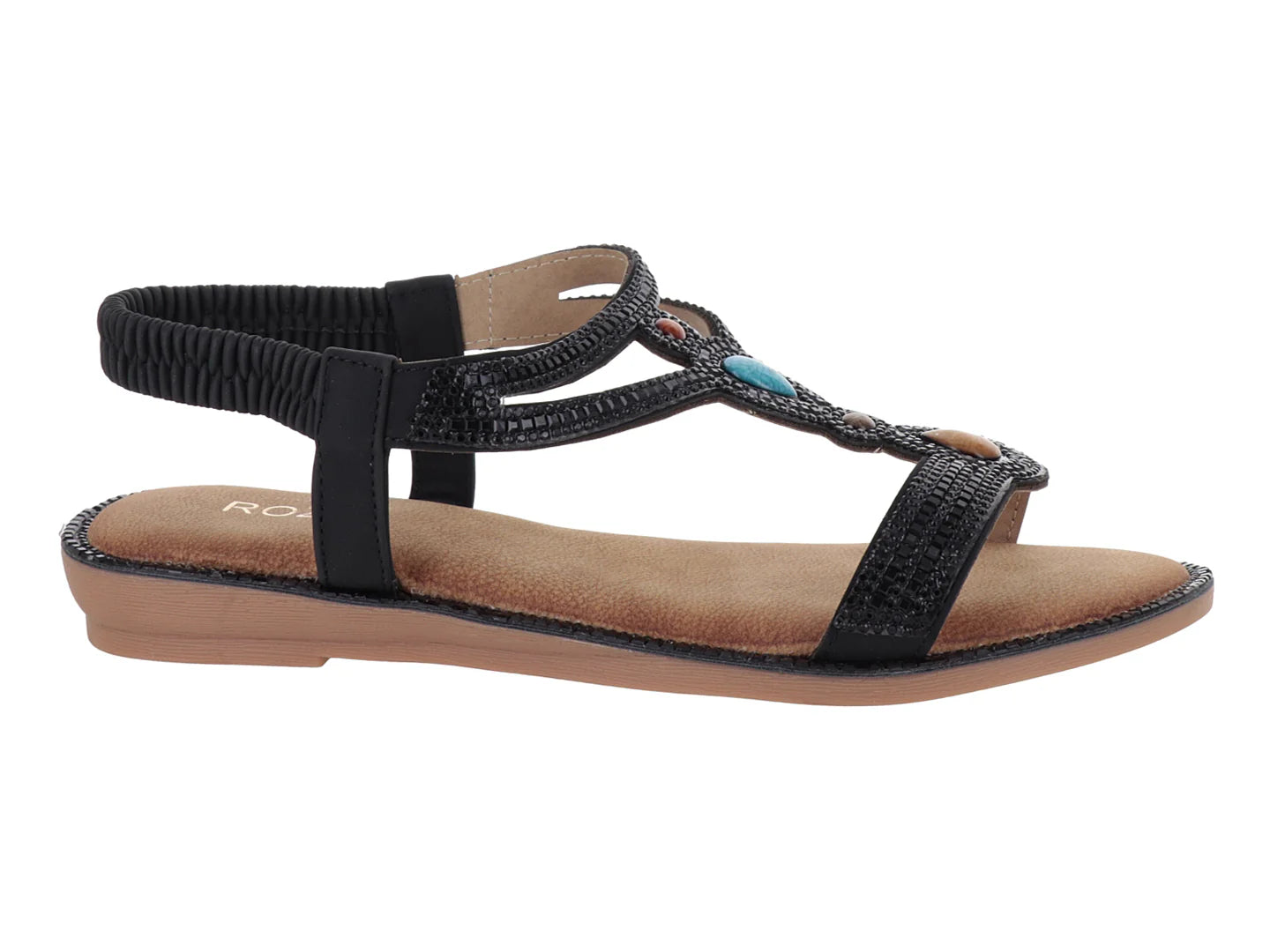 Sandalias ROZE Negro para Mujer
