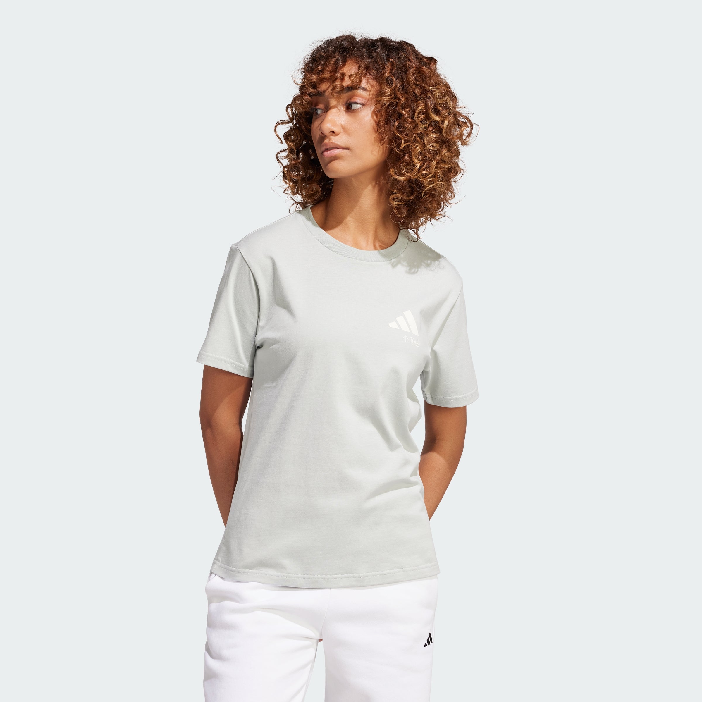 Women's adidas Lounge Verbiage Graphic Tee