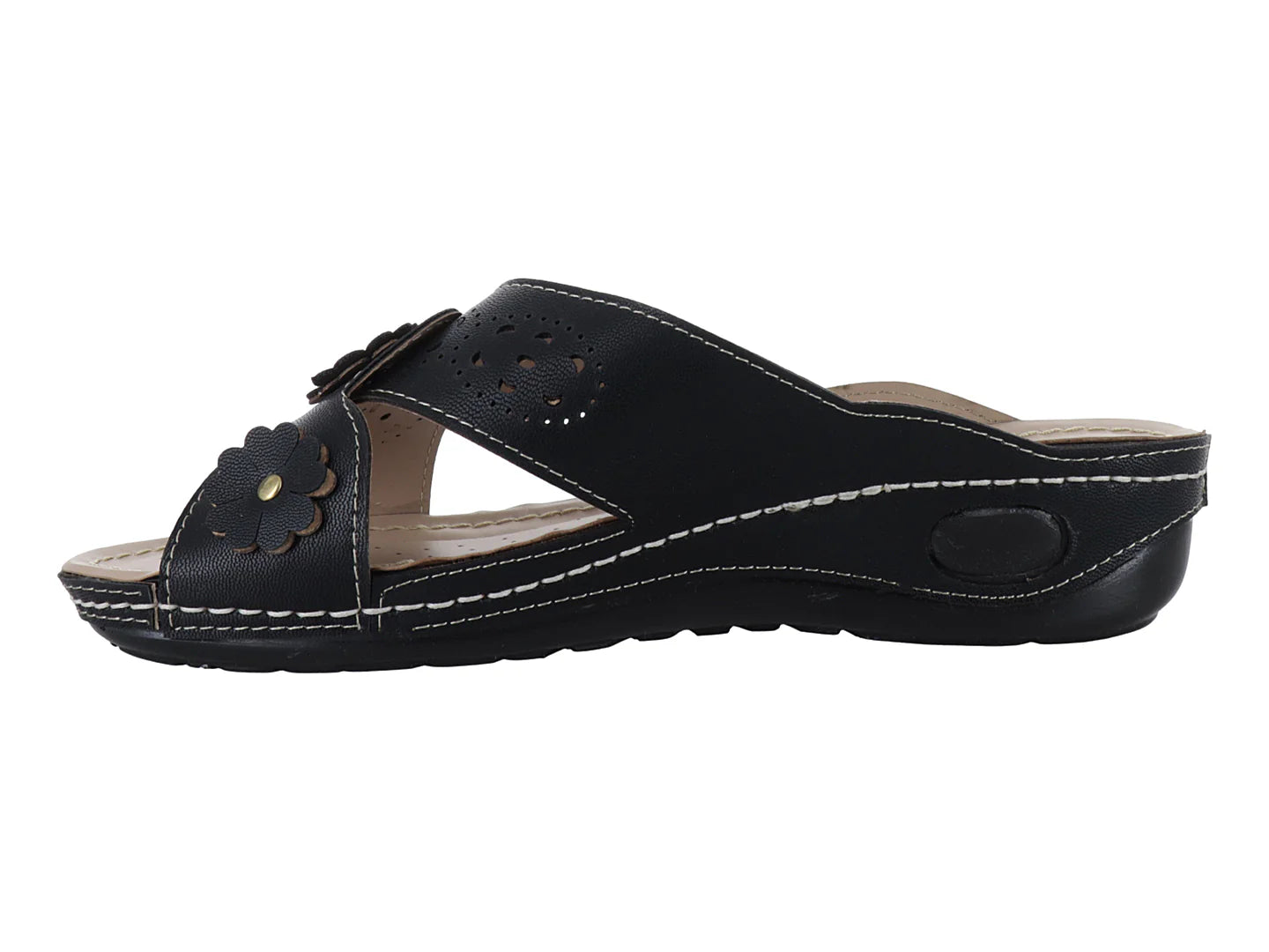 Sandalias Plataforma Confort MeliAna Color Negro para Mujer