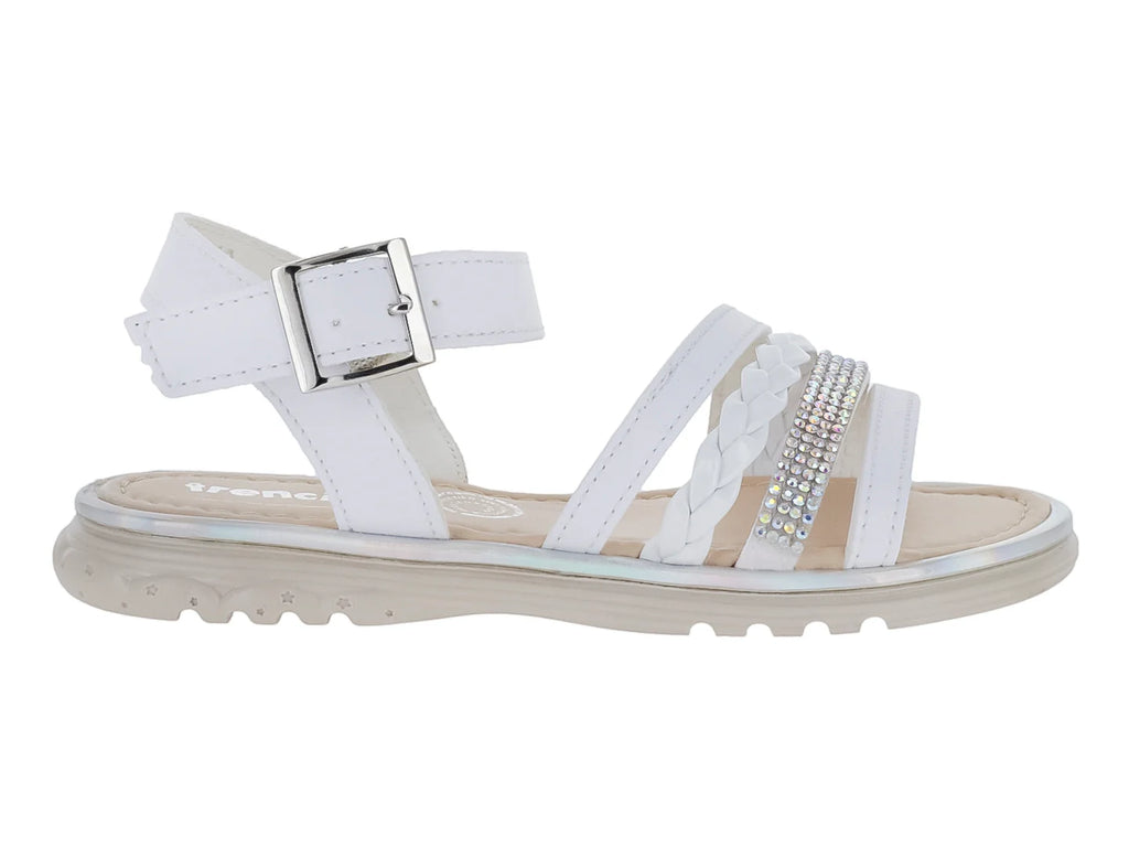 Sandalias Trencitas Blanco para Niña