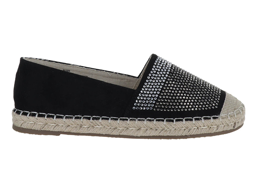 Zapato Alpargata Roze Negro para Mujer
