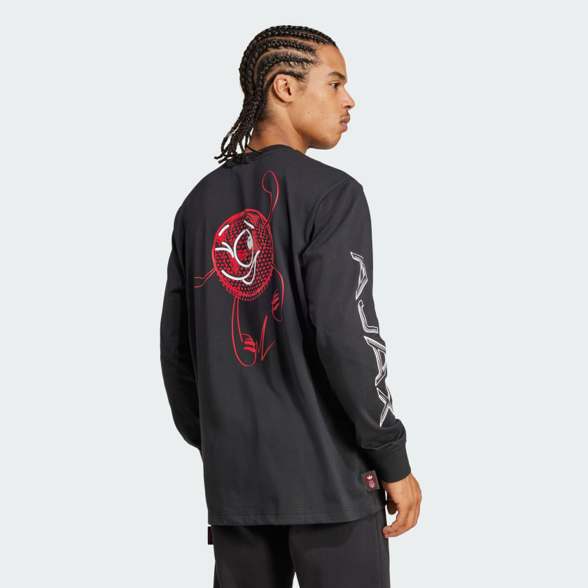 Men's adidas Ajax Amsterdam Long Sleeve Graphic Tee