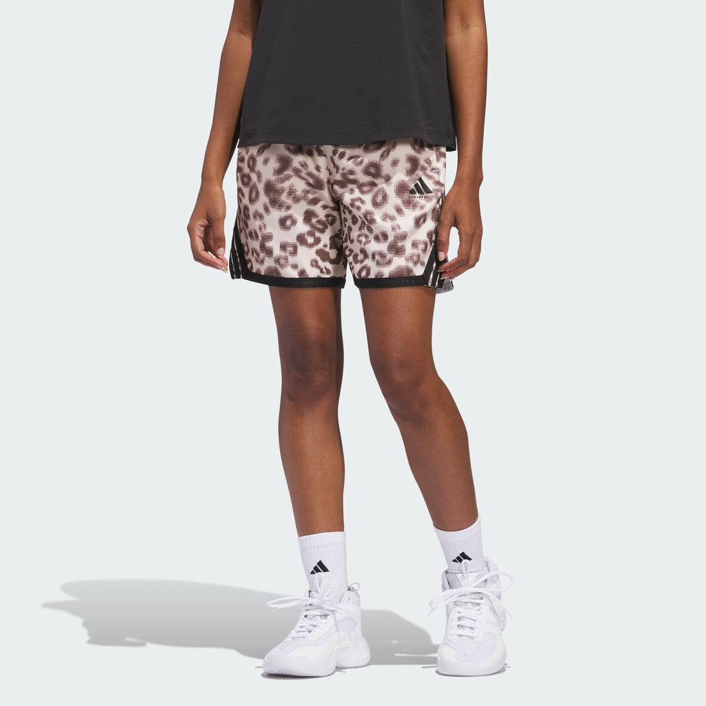 Women's adidas adidas Crazy Lite Cheetah Allover Print Shorts