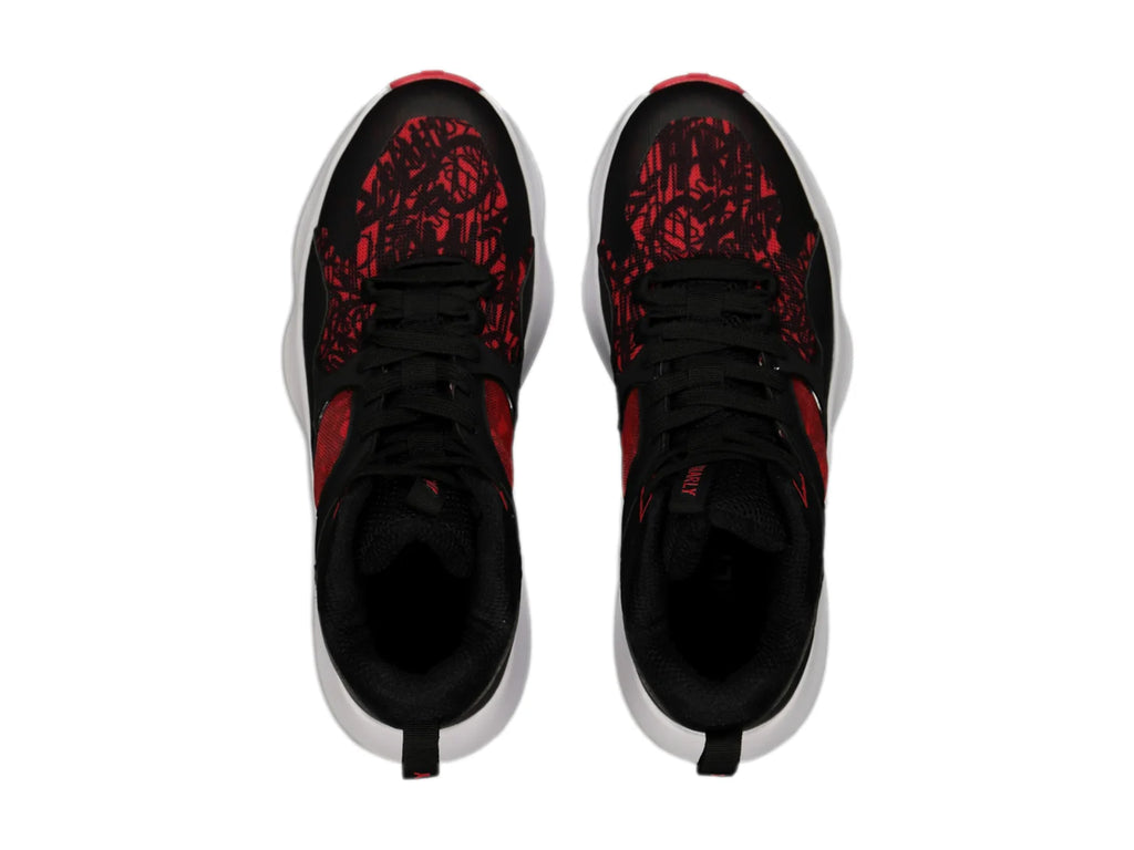 Tenis Charly para Baloncesto Negro y Rojo para Hombre