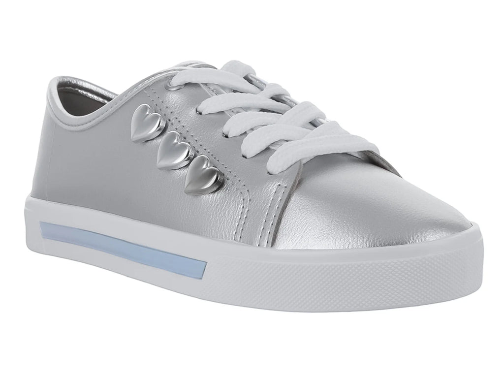 Tenis Molekinha Metalizados Plata para Niña