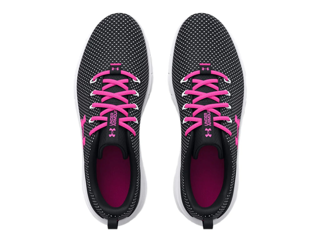 Tenis Under Armour UA W Phade RN Negro y Rosa para Mujer