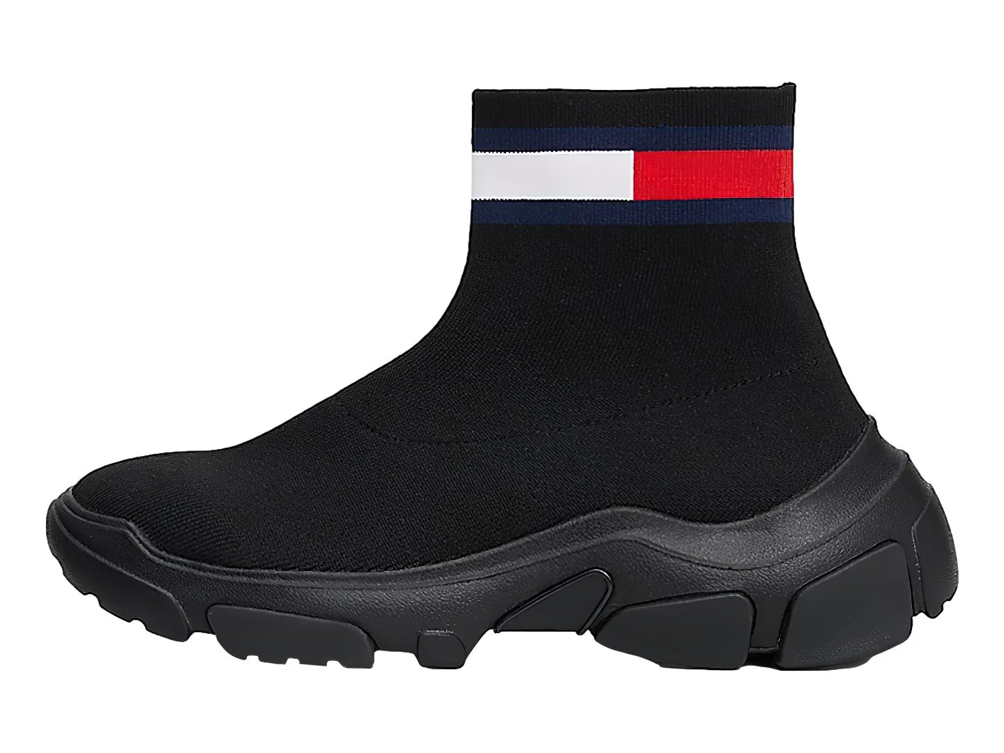 Botines Tommy Hilfiger Sock Boot Negros para Mujer