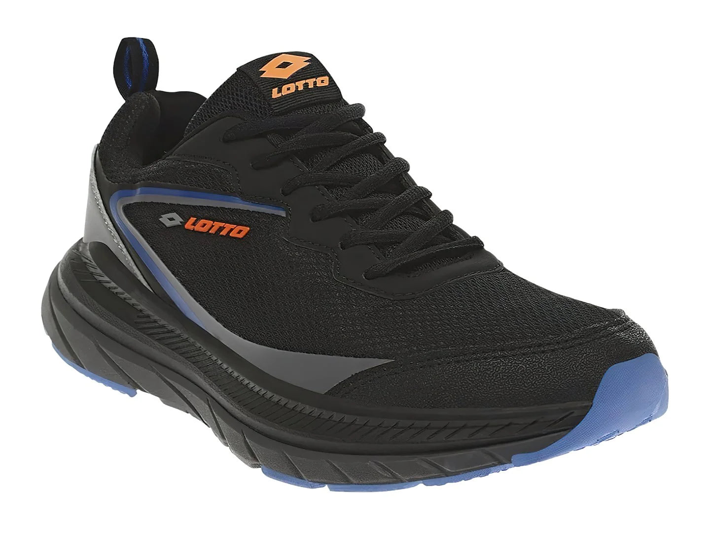 Tenis Lotto Lothar Negro y Naranja para Hombre