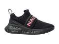 Tenis Nautica Negro Rosa para Niña