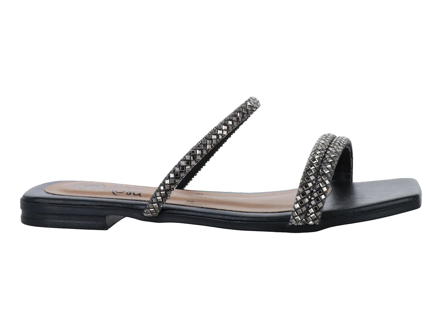 Sandalias Luna Rosa Negro para Mujer