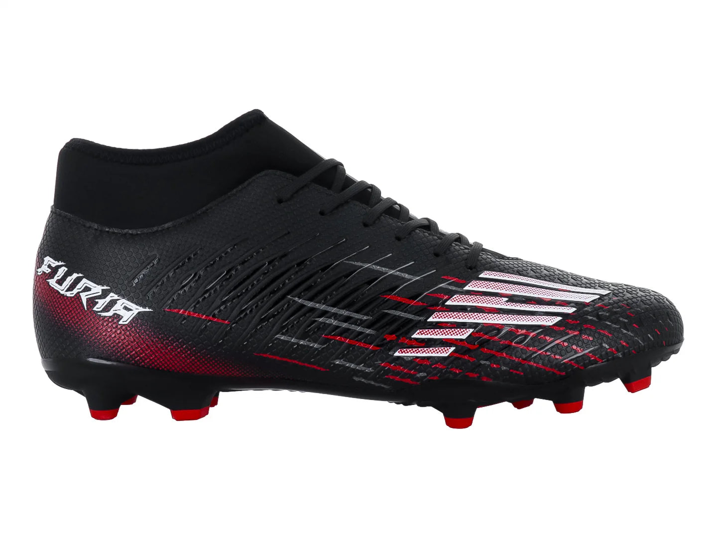 Tenis de Fútbol FURIA 1515 Negro Rojo para Hombre