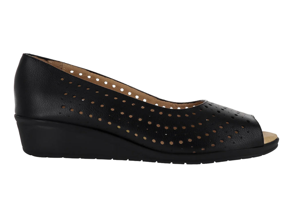 Zapatos de Cuña Capricho Negro para Mujer