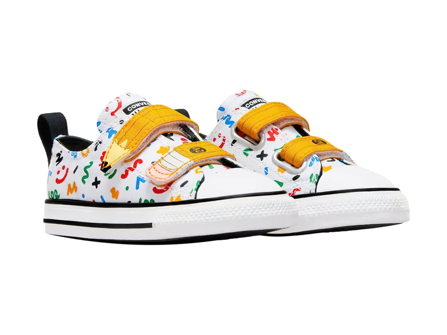 Tenis Converse Chuck Taylor All Star Blanco y Amarillo para Niño