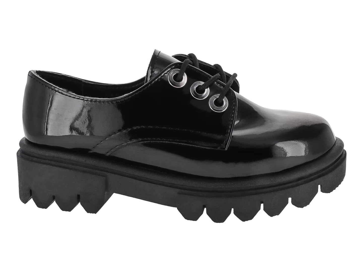Zapatos Oxford Mauri Valero Negro Charol para Niña