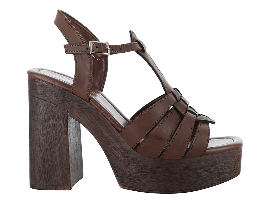 Sandalias Senties Café para Mujer