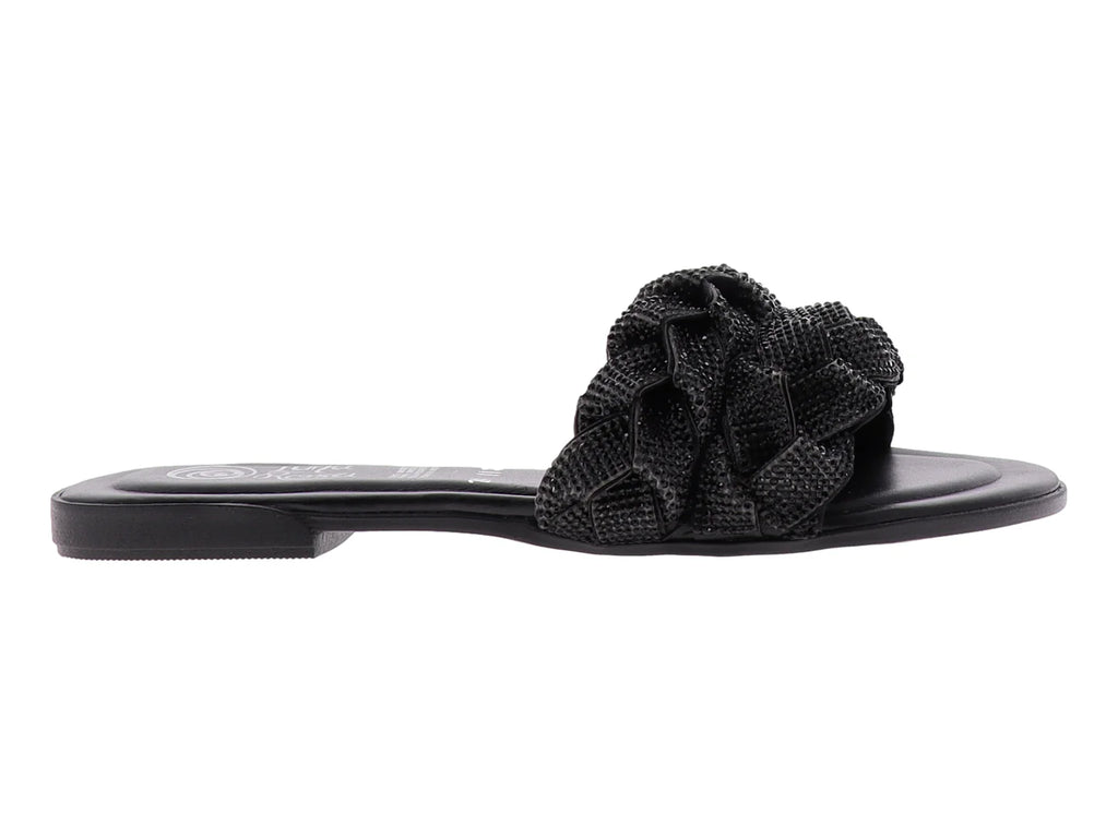Sandalias Luna Rosa Casuales Negras para Mujer