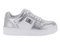 Tenis GBG Blanco y Plateado para Mujer