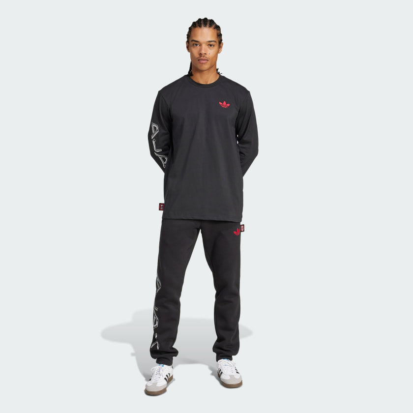 Men's adidas Ajax Amsterdam Long Sleeve Graphic Tee