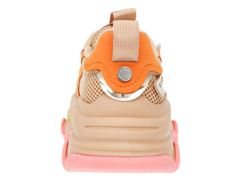 Tenis Steve Madden Chunky Natural y Naranja para Mujer