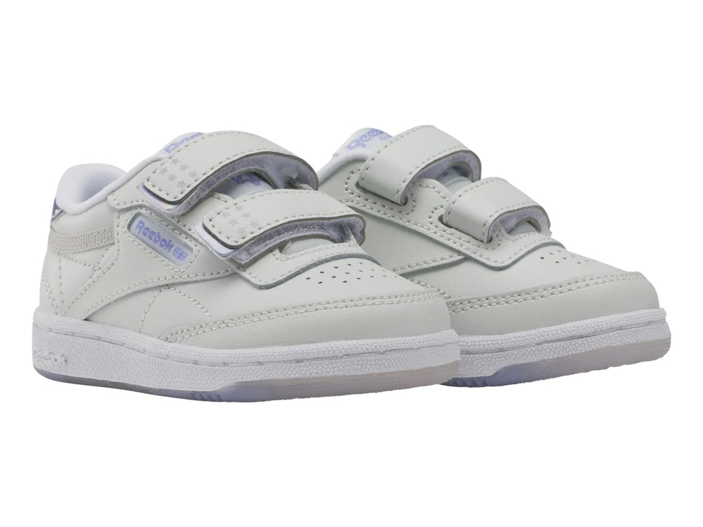 Tenis Reebok Club C 2V 20 Gris y Morado para Niño