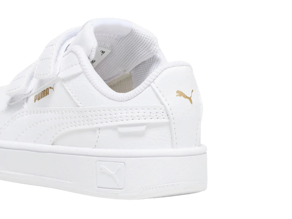 Tenis PUMA Carina Street V Blanco y Oro para Niña