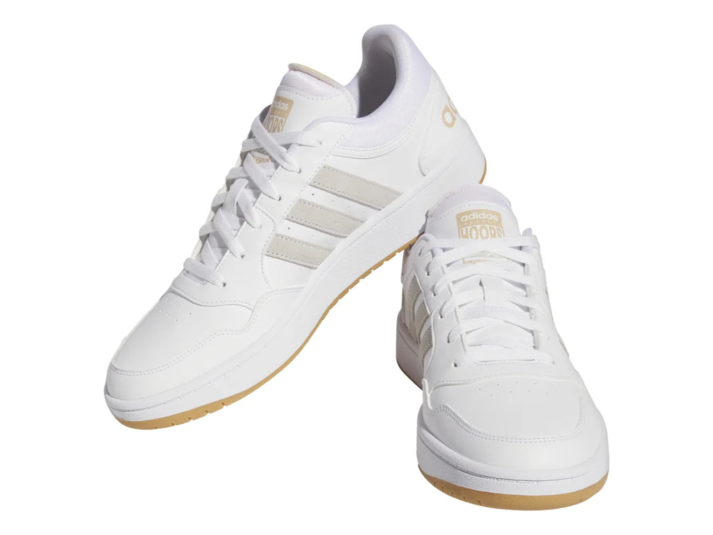 Tenis Adidas Hoops 30 Blanco y Beige para Hombre