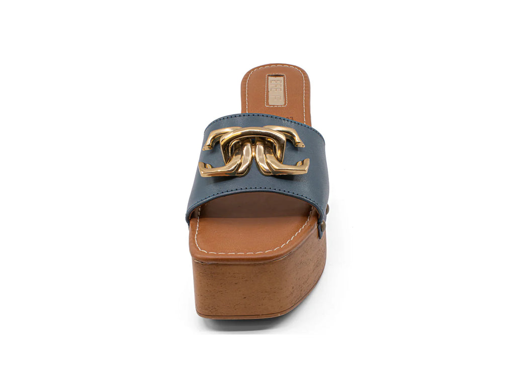 Sandalias Plataforma EFE Azul Mezclilla para Mujer