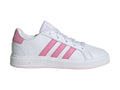 Tenis Adidas Grand Court 20 Blanco y Rosa para Niña