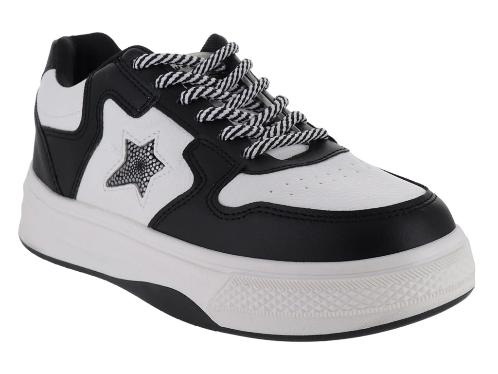 Tenis Clasben Sidney Blanco y Negro para Mujer