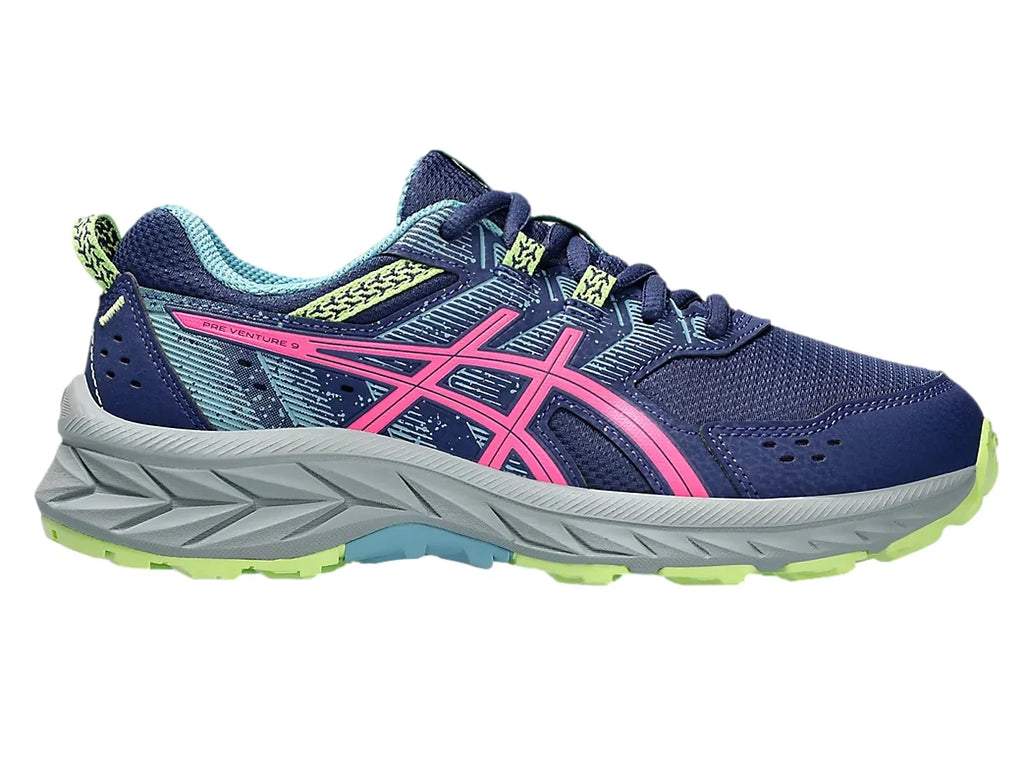 Tenis ASICS Pre Venture 9 Azul y Rosa para Niña