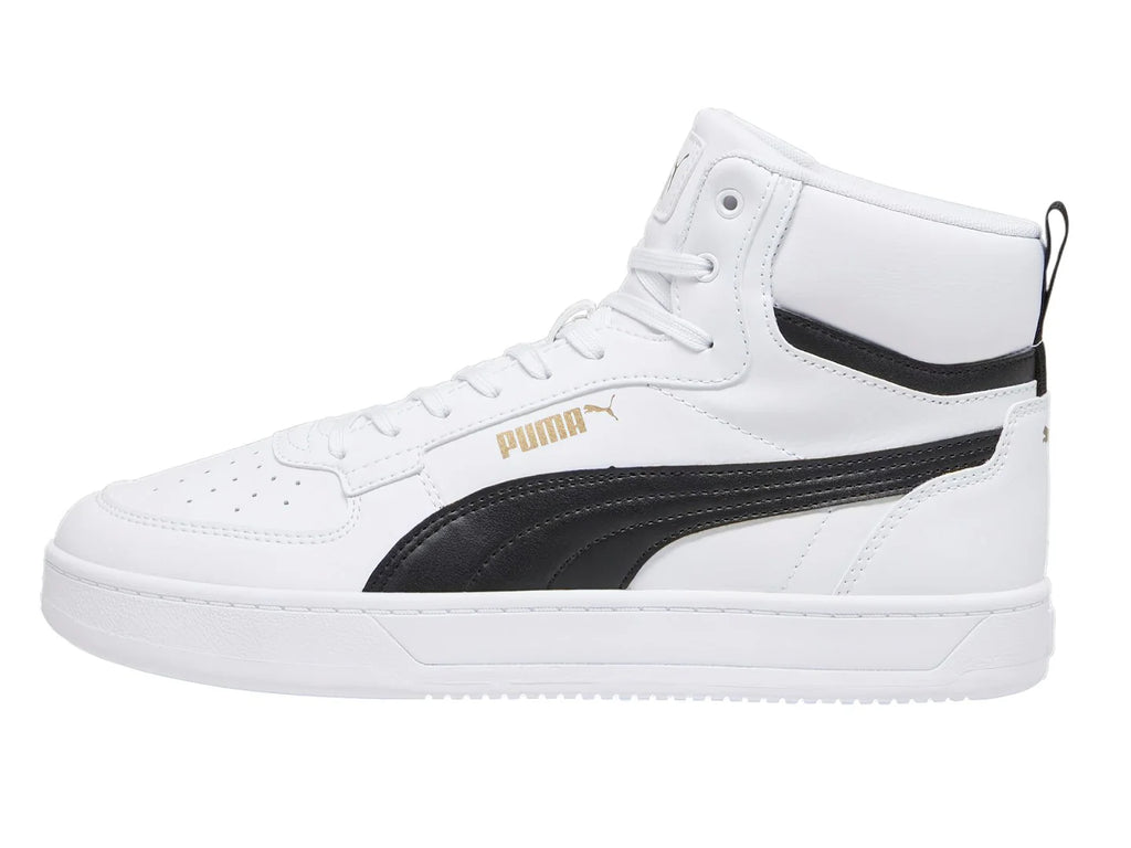Tenis PUMA Caven 20 Mid Blanco Negro y Oro para Hombre