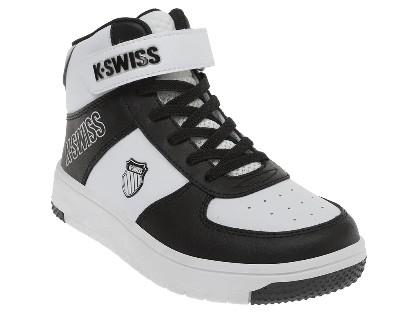 Tenis K Swiss Salt Mid Negro con Blanco para Niño
