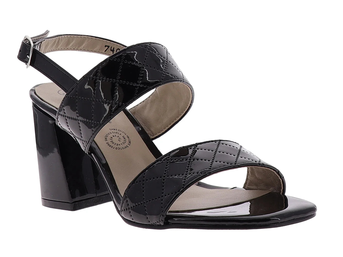 Zapatillas Melissa Garcia Charol Negro para Mujer